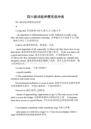 四六级词组和惯用语冲浪.docx