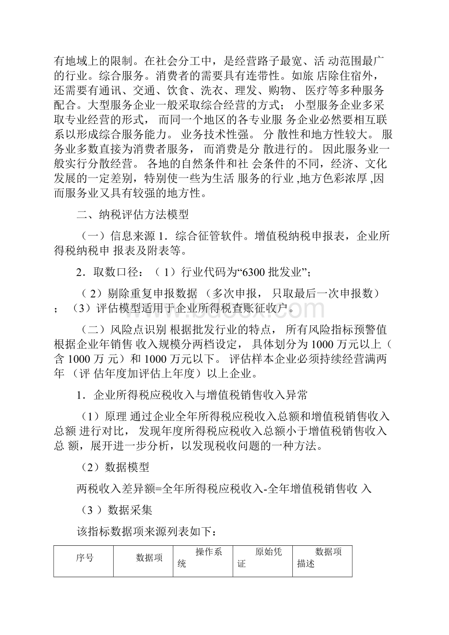 服务业企业所得税纳税评估模型.docx_第2页