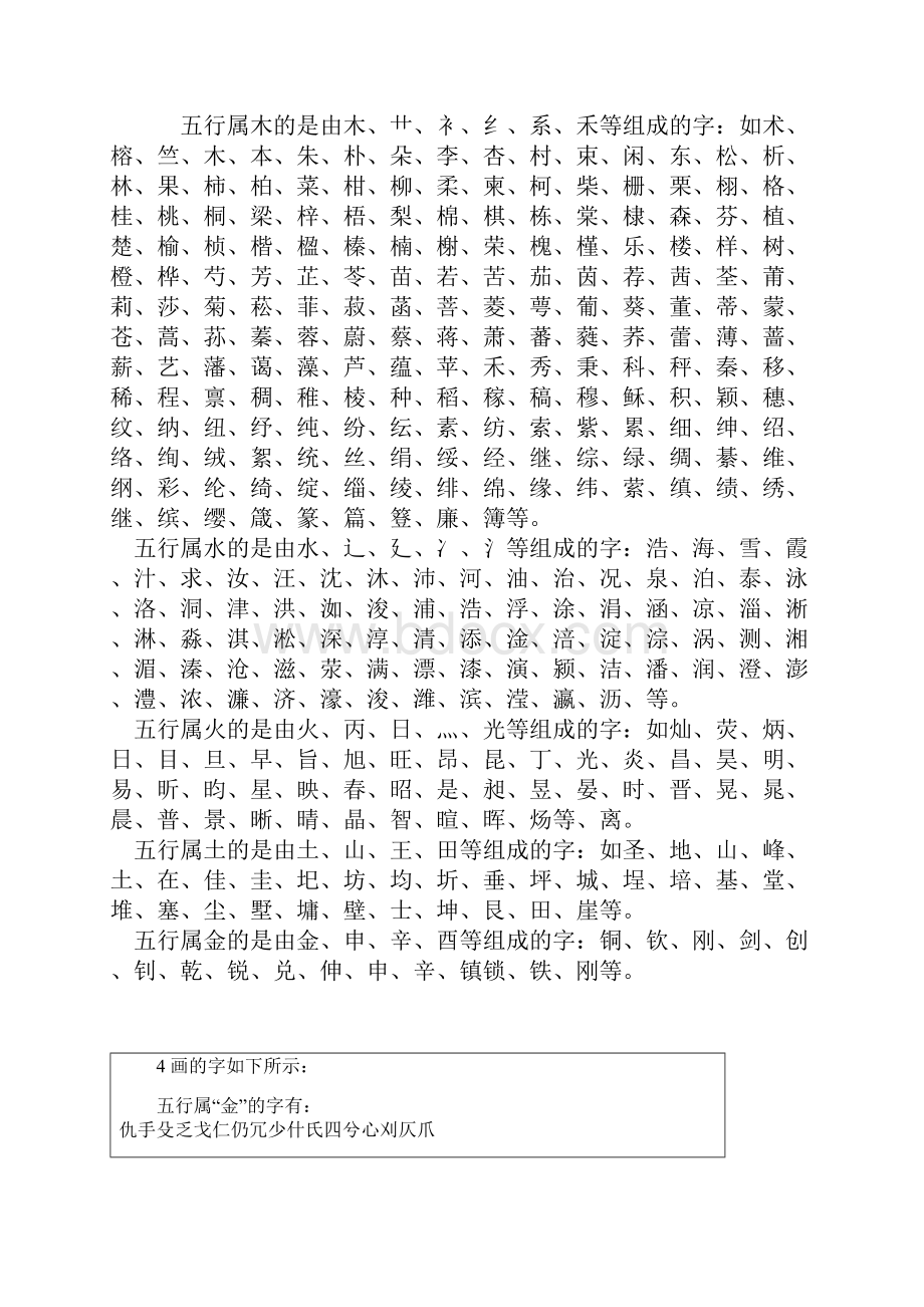 五行的部首字 属五行各个笔画的字.docx_第2页