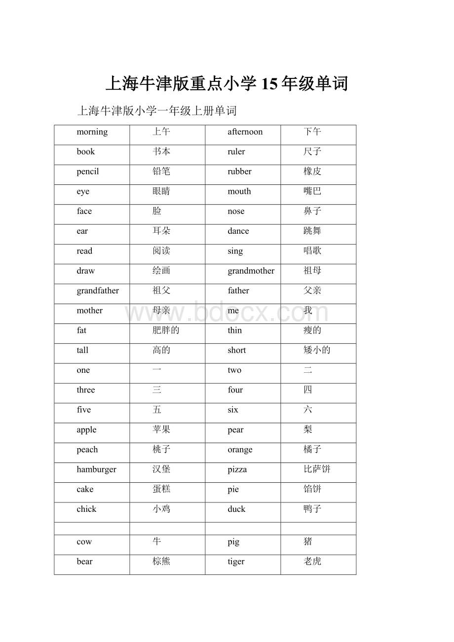 上海牛津版重点小学15年级单词.docx_第1页