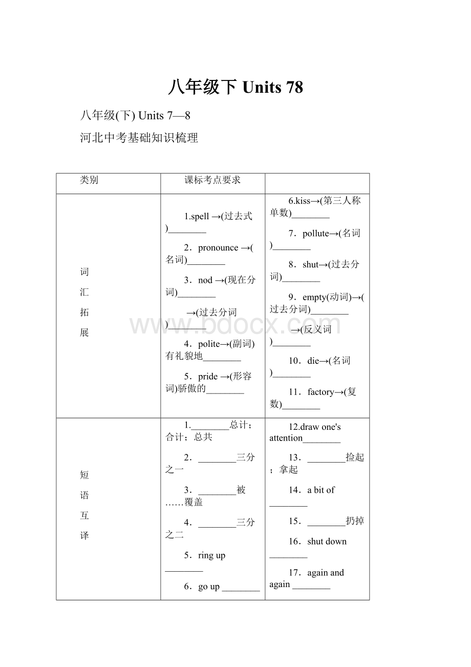 八年级下 Units 78.docx