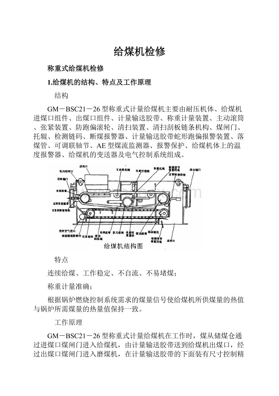 给煤机检修.docx