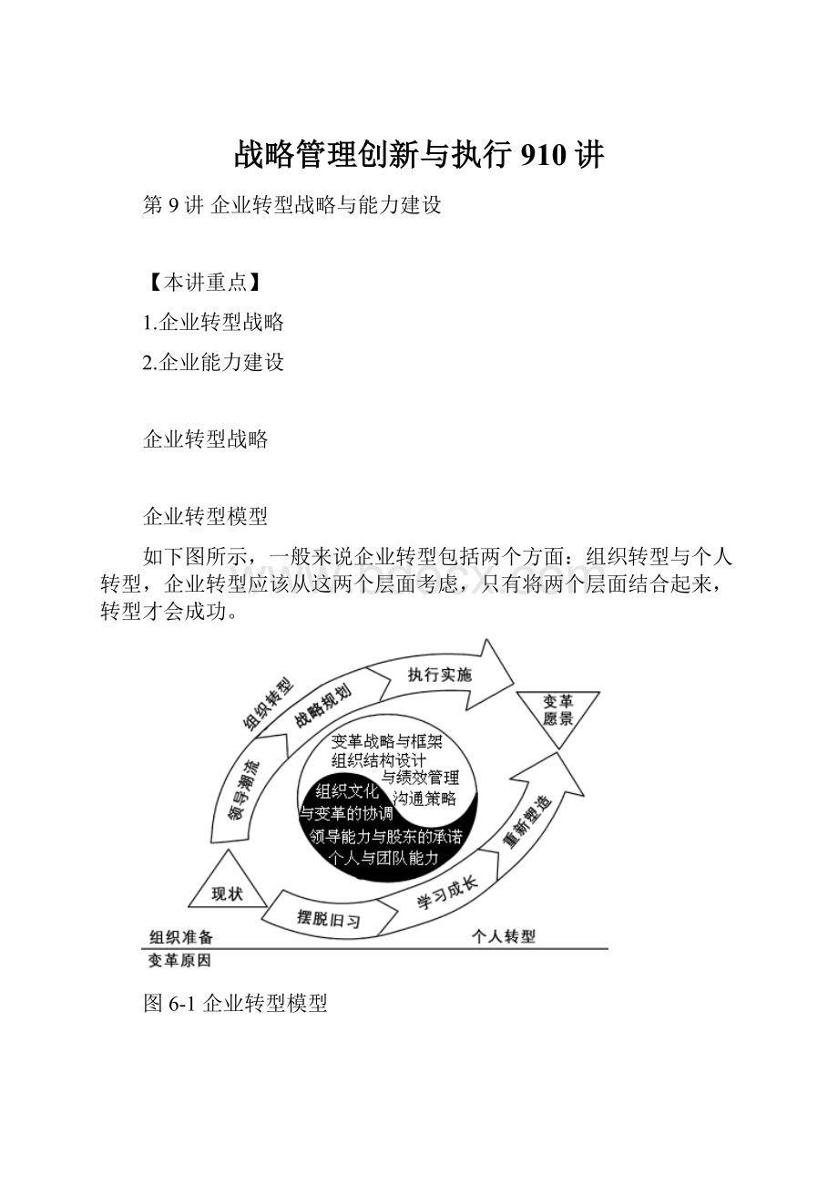 战略管理创新与执行910讲.docx_第1页