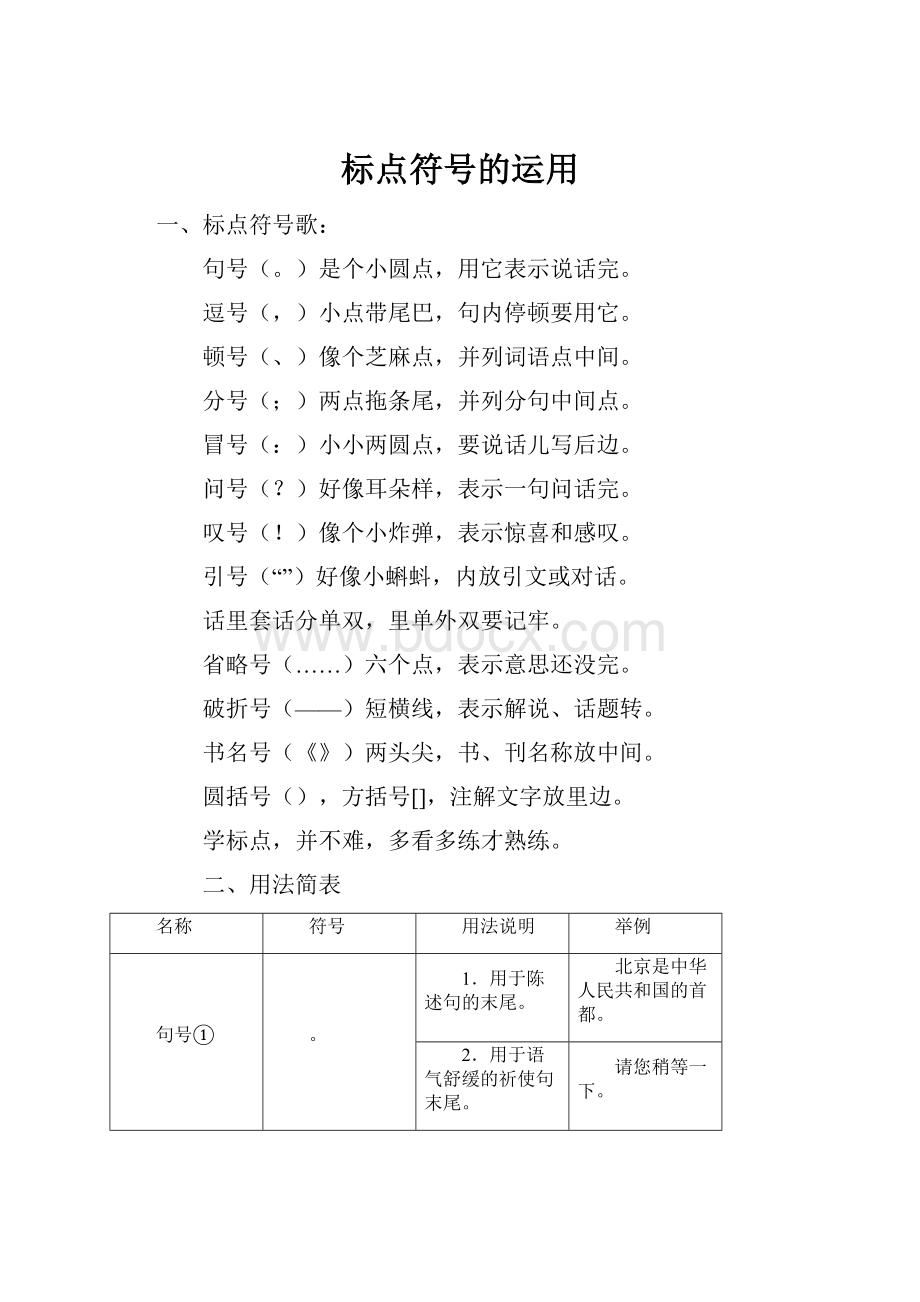 标点符号的运用.docx_第1页