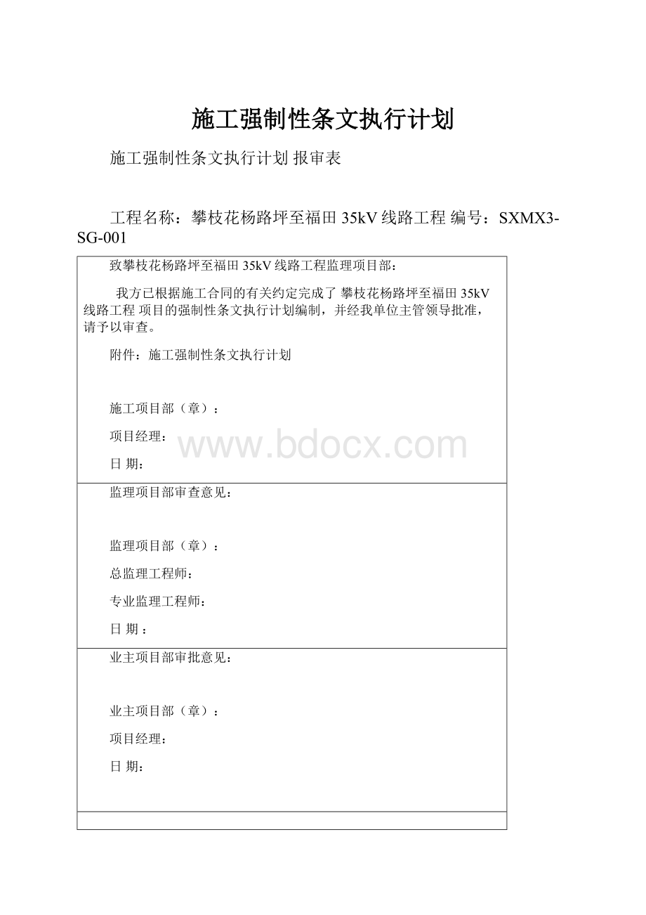 施工强制性条文执行计划.docx