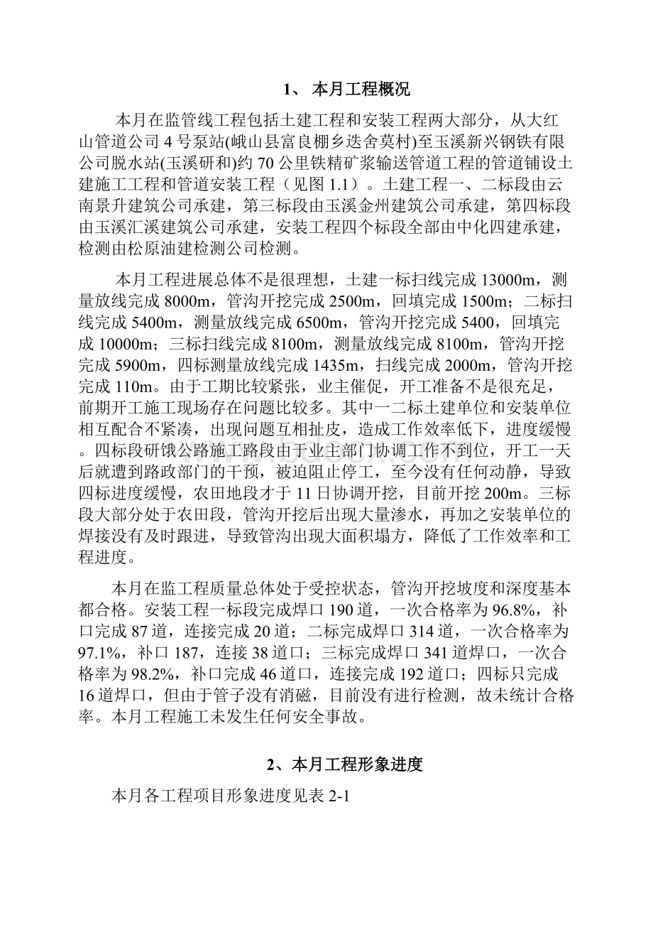 管线工程监理月报含图.docx_第2页