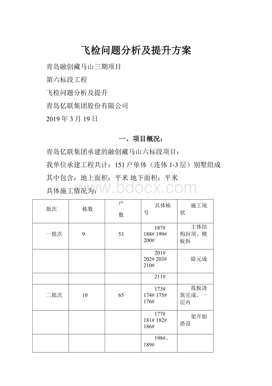 飞检问题分析及提升方案.docx_第1页