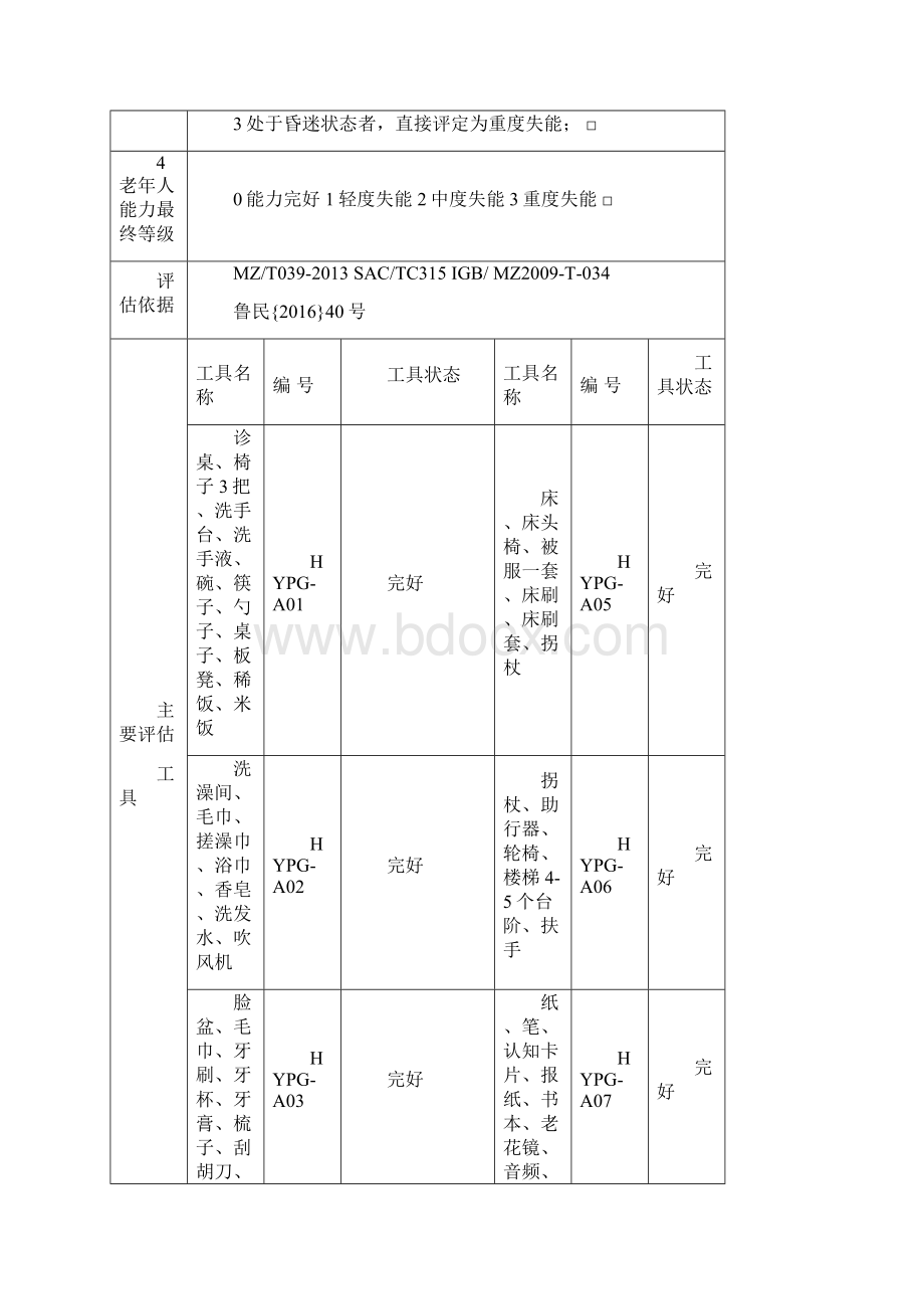 老年人能力评估信息表.docx_第3页