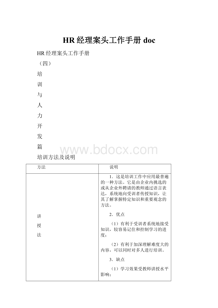 HR经理案头工作手册 doc.docx