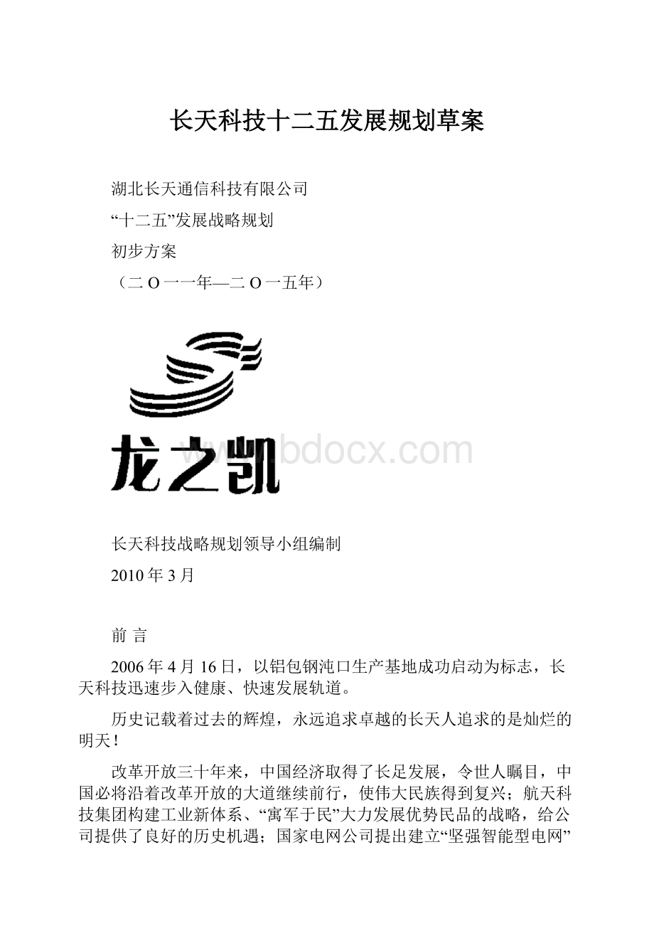 长天科技十二五发展规划草案.docx