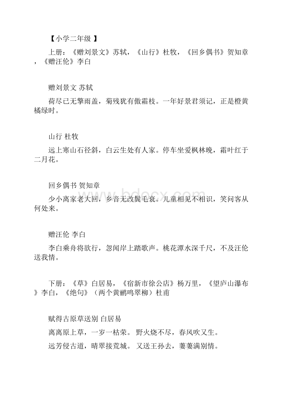 人教版小学一至六年级古诗和日积月累整理.docx_第2页