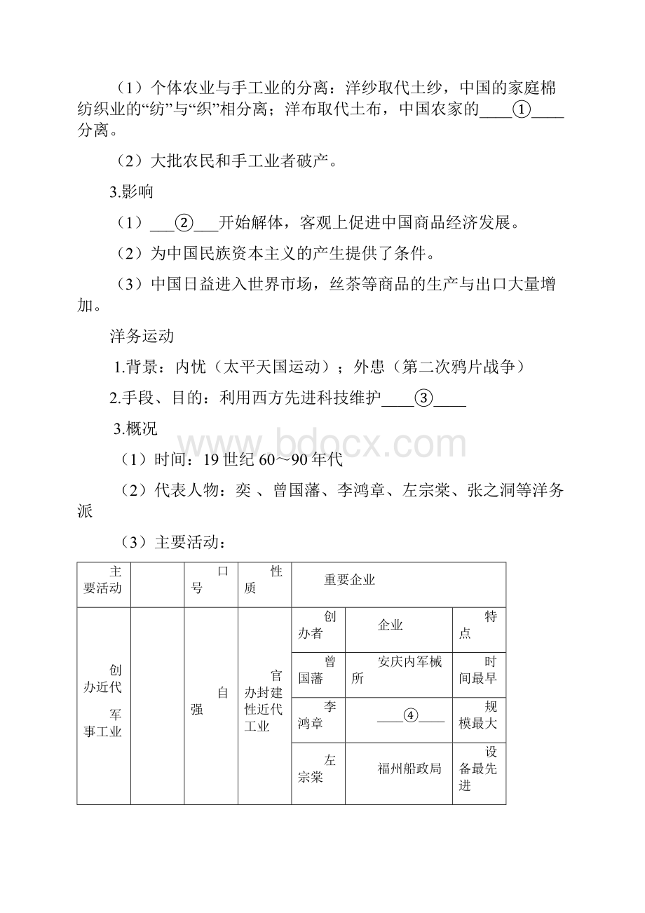 人教版高中历史必修201知识点整理及重点题型梳理近代中国经济结构的变动.docx_第2页