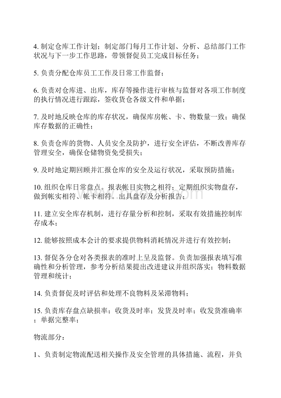 仓库管理人员岗位职责.docx_第3页