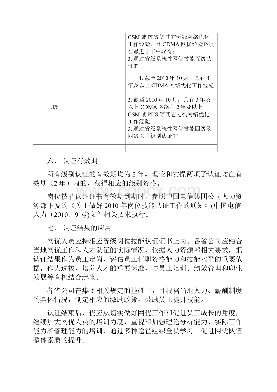 中国电信网优技术岗位技能认证相关要求.docx_第3页