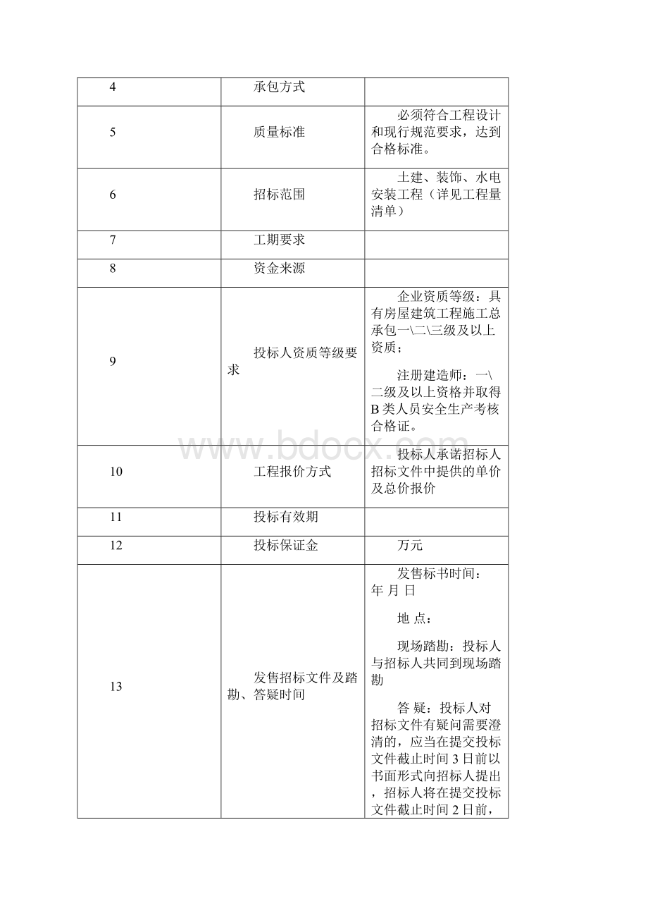 建筑类工程招标文件范本DOC.docx_第2页