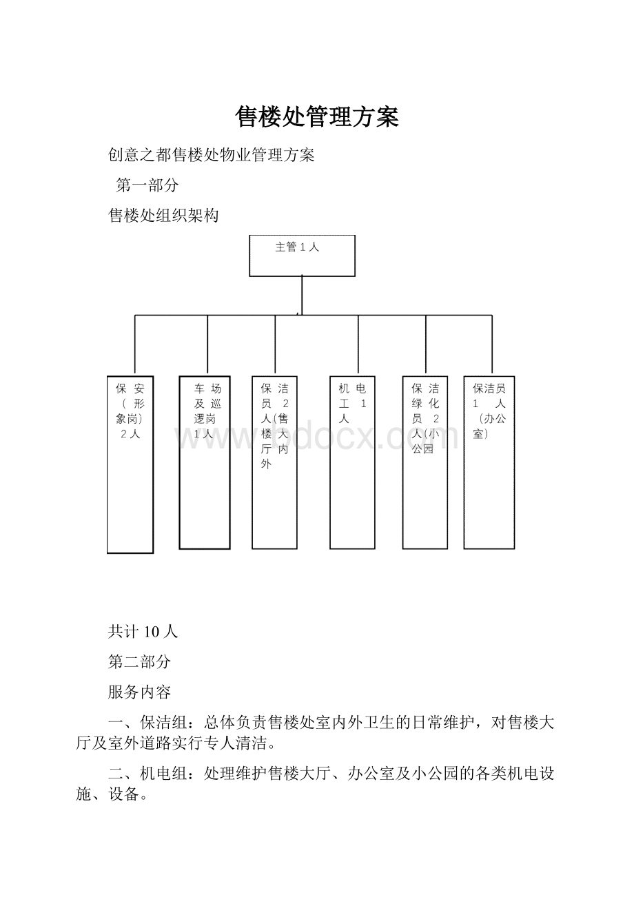 售楼处管理方案.docx