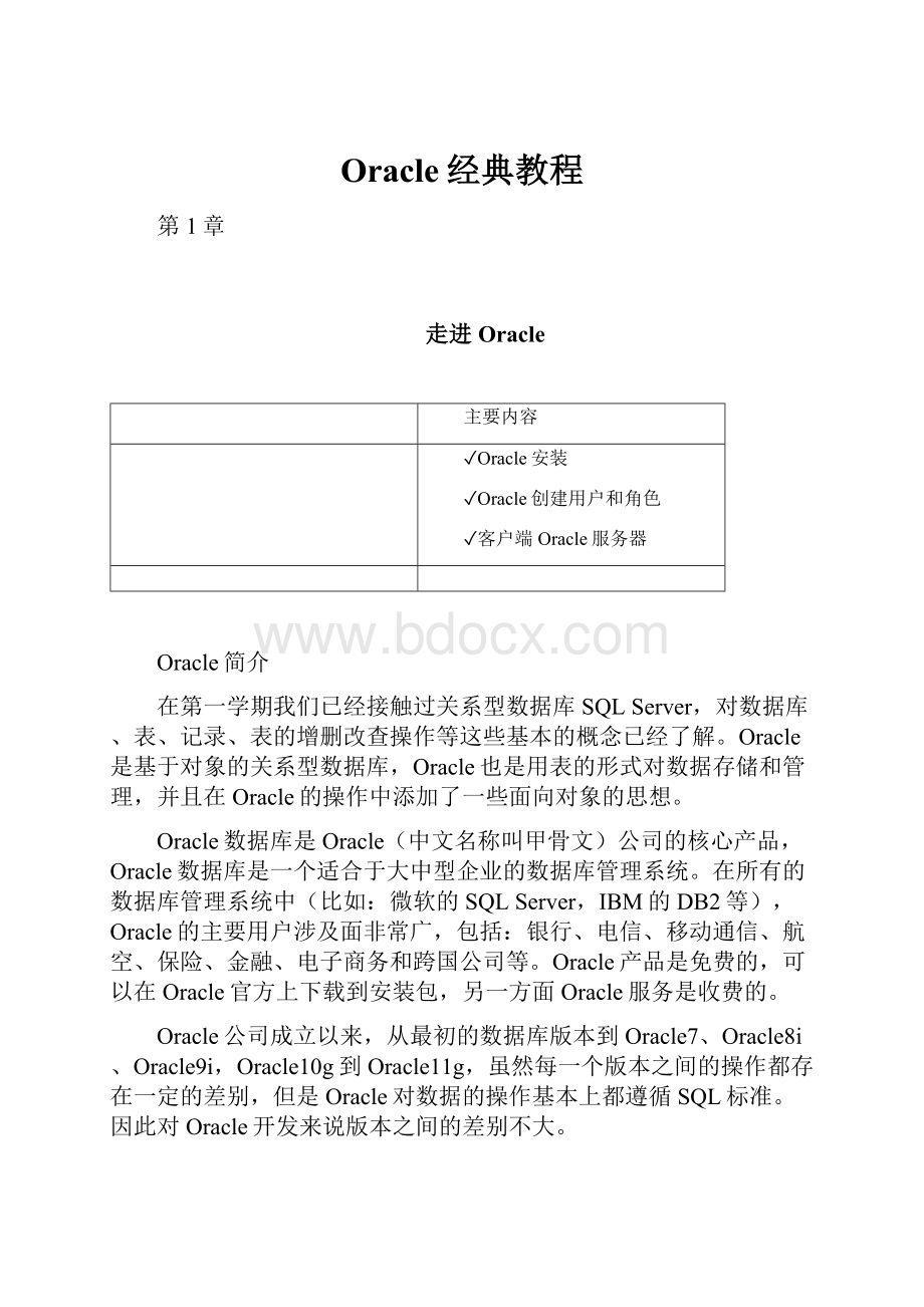 Oracle经典教程.docx_第1页