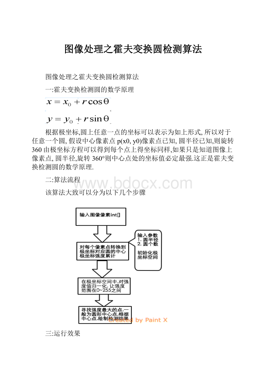 图像处理之霍夫变换圆检测算法.docx