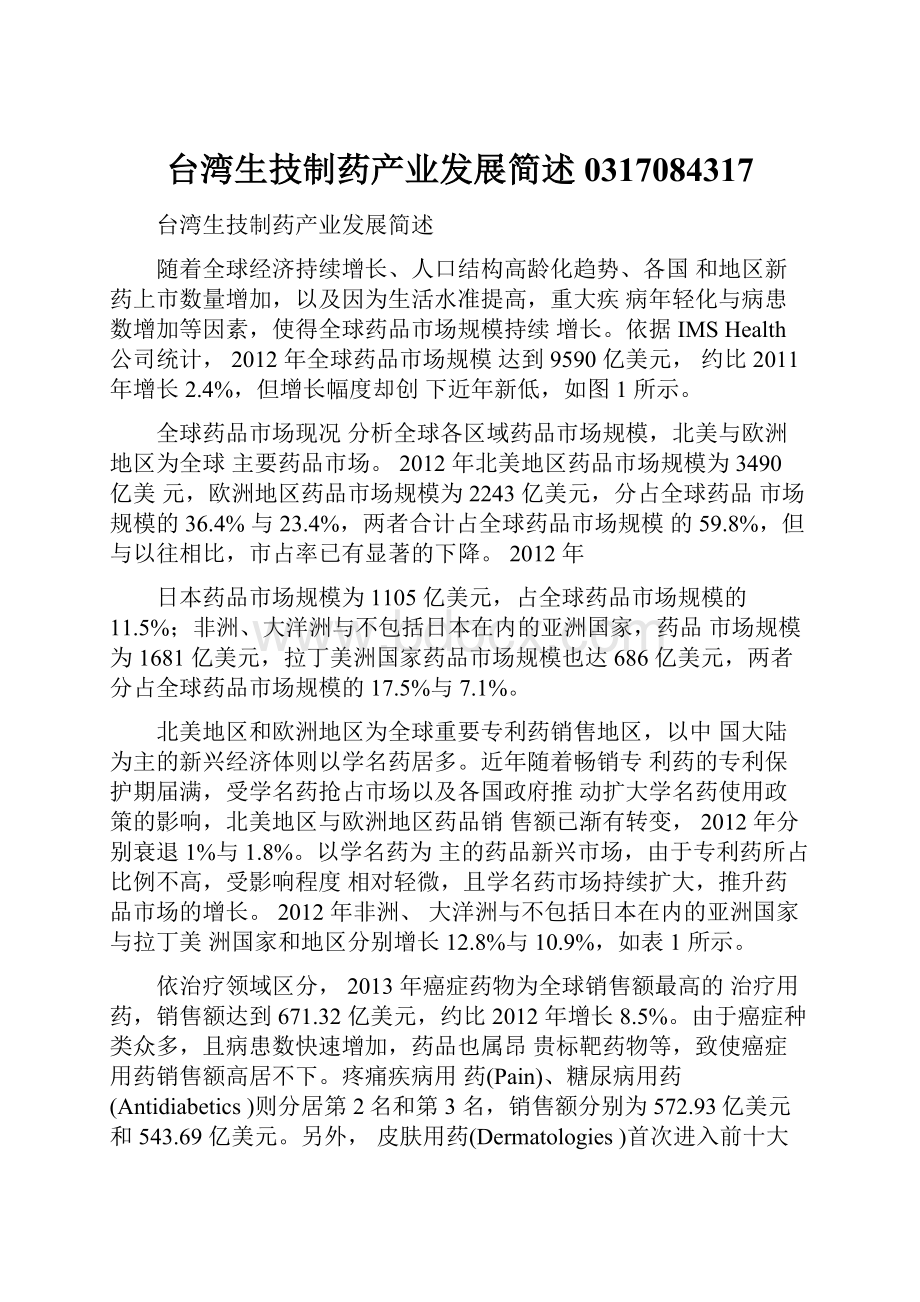 台湾生技制药产业发展简述0317084317.docx_第1页