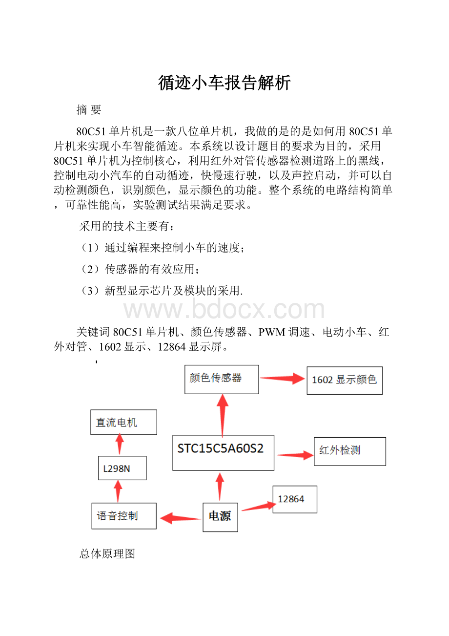 循迹小车报告解析.docx