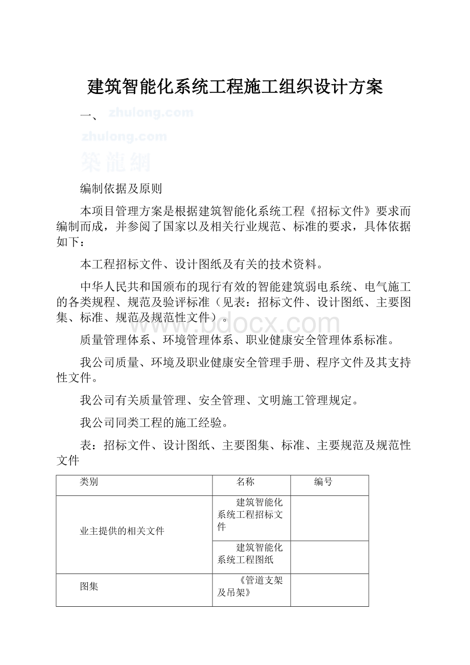 建筑智能化系统工程施工组织设计方案.docx