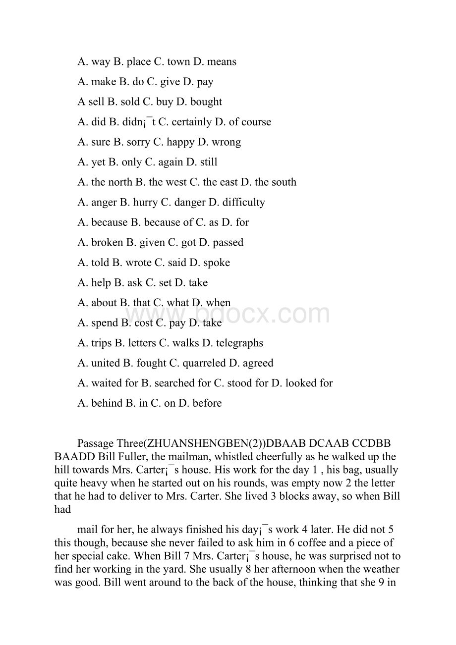 大学英语三级完形填空部分共10篇.docx_第3页