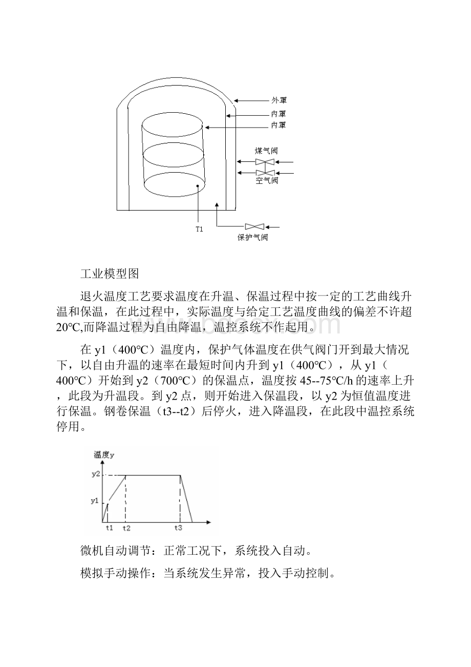 微机控制课程设计报告煤气罩式退火炉温度控制系统.docx_第3页