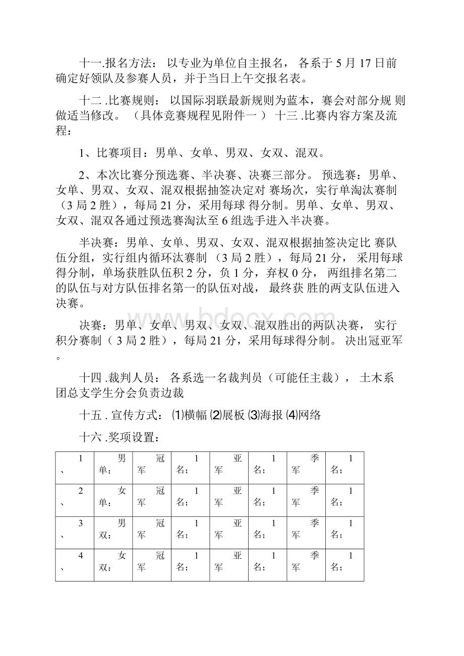 大学校园羽毛球比赛策划书详解.docx_第2页