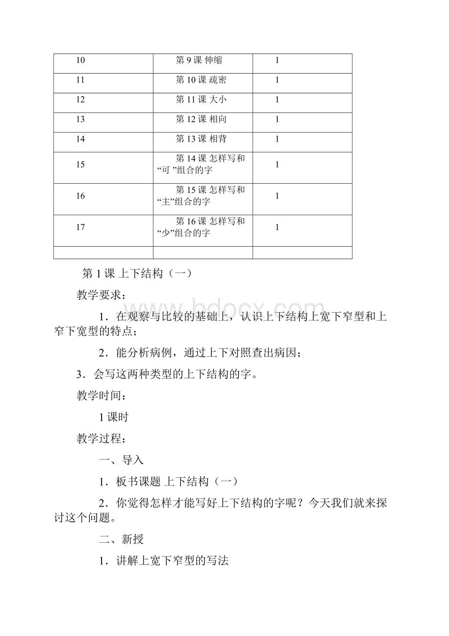 小学六年级下册写字教学计划和教案.docx_第3页