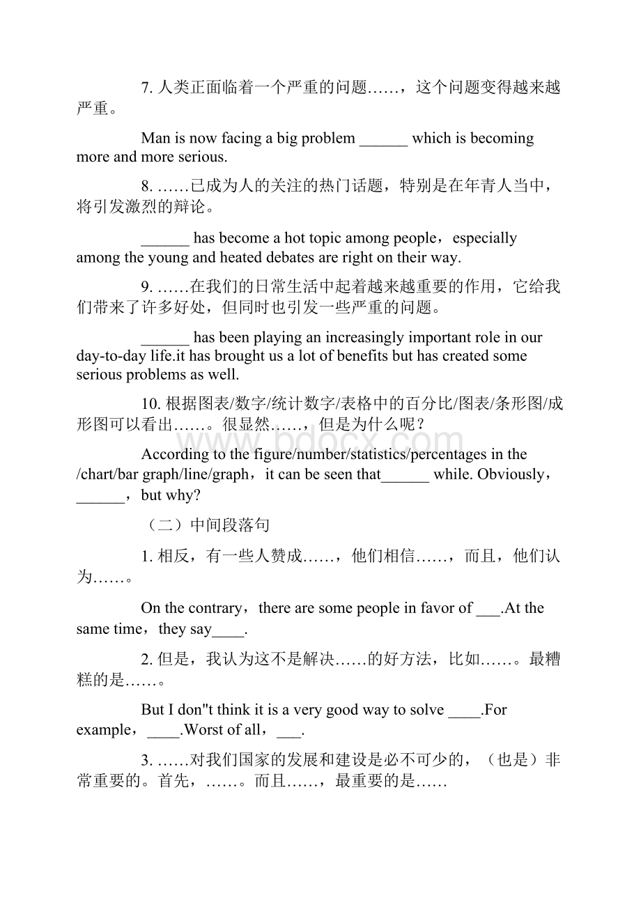 初中英语作文万能句型.docx_第2页