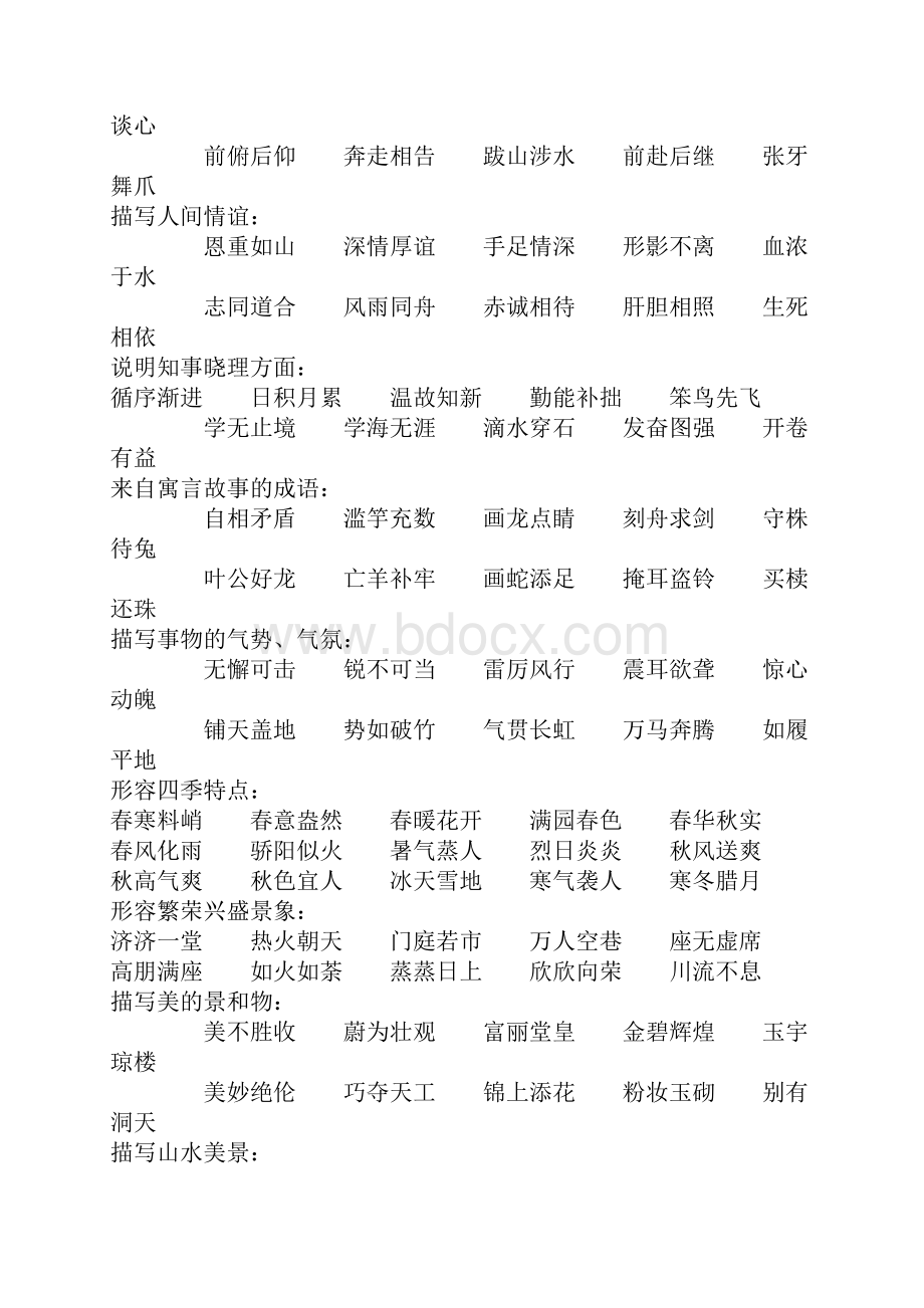 小学六年级毕业小升初总复习成语归类.docx_第2页