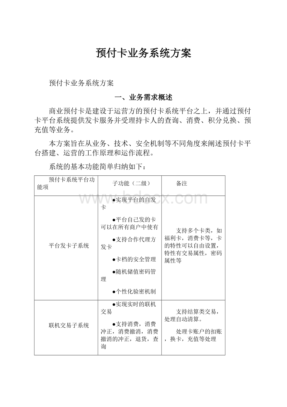 预付卡业务系统方案.docx