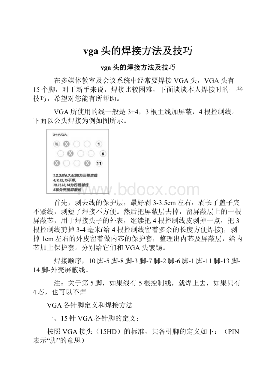 vga头的焊接方法及技巧.docx