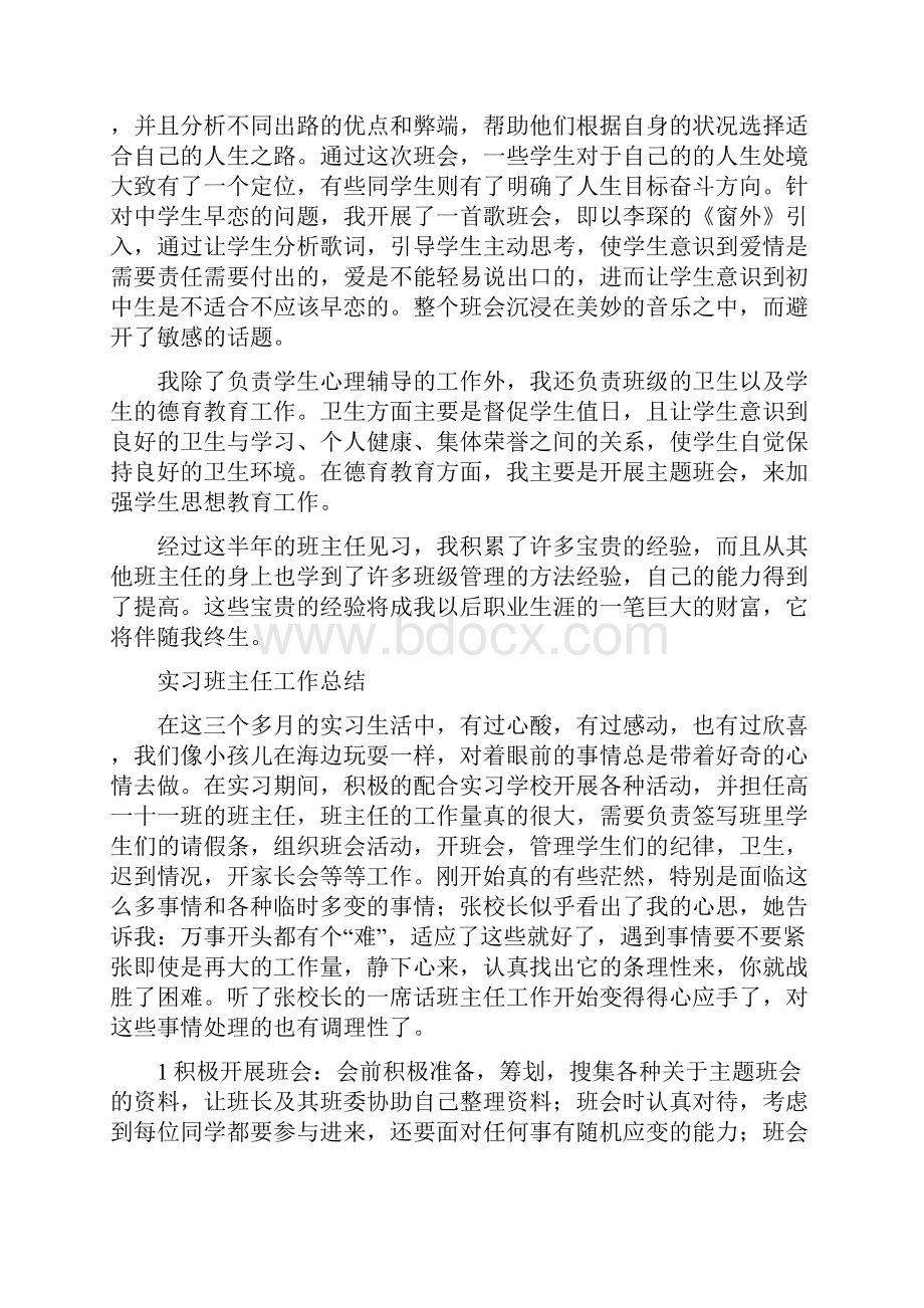 实习班主任工作总结范文4篇.docx_第2页