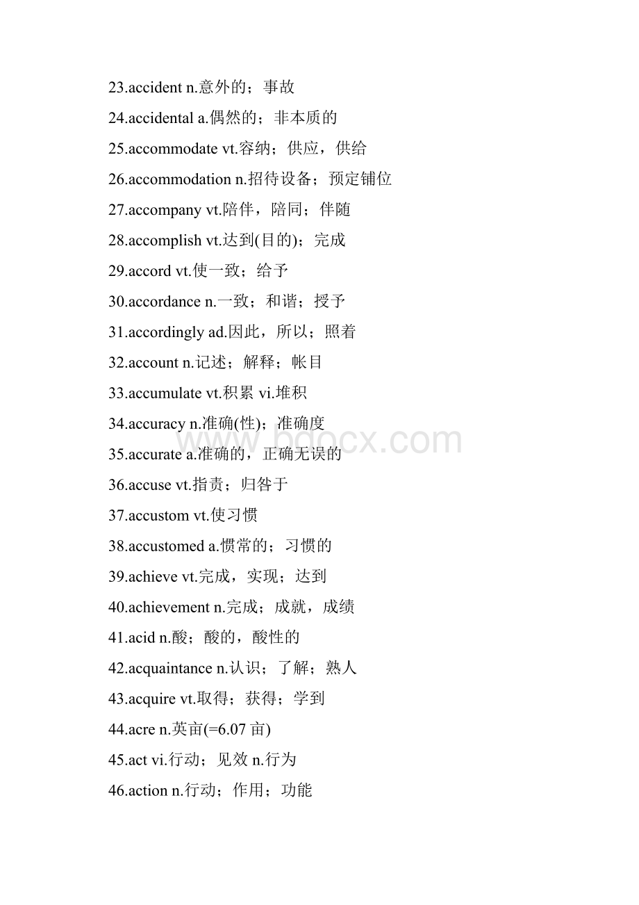 最新 最全 大学英语四级词汇表 完美打印版.docx_第2页