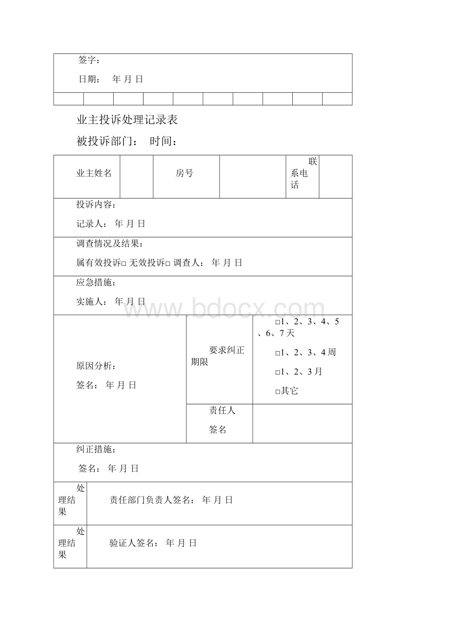 物业管理前台工作表格大全 1.docx_第2页