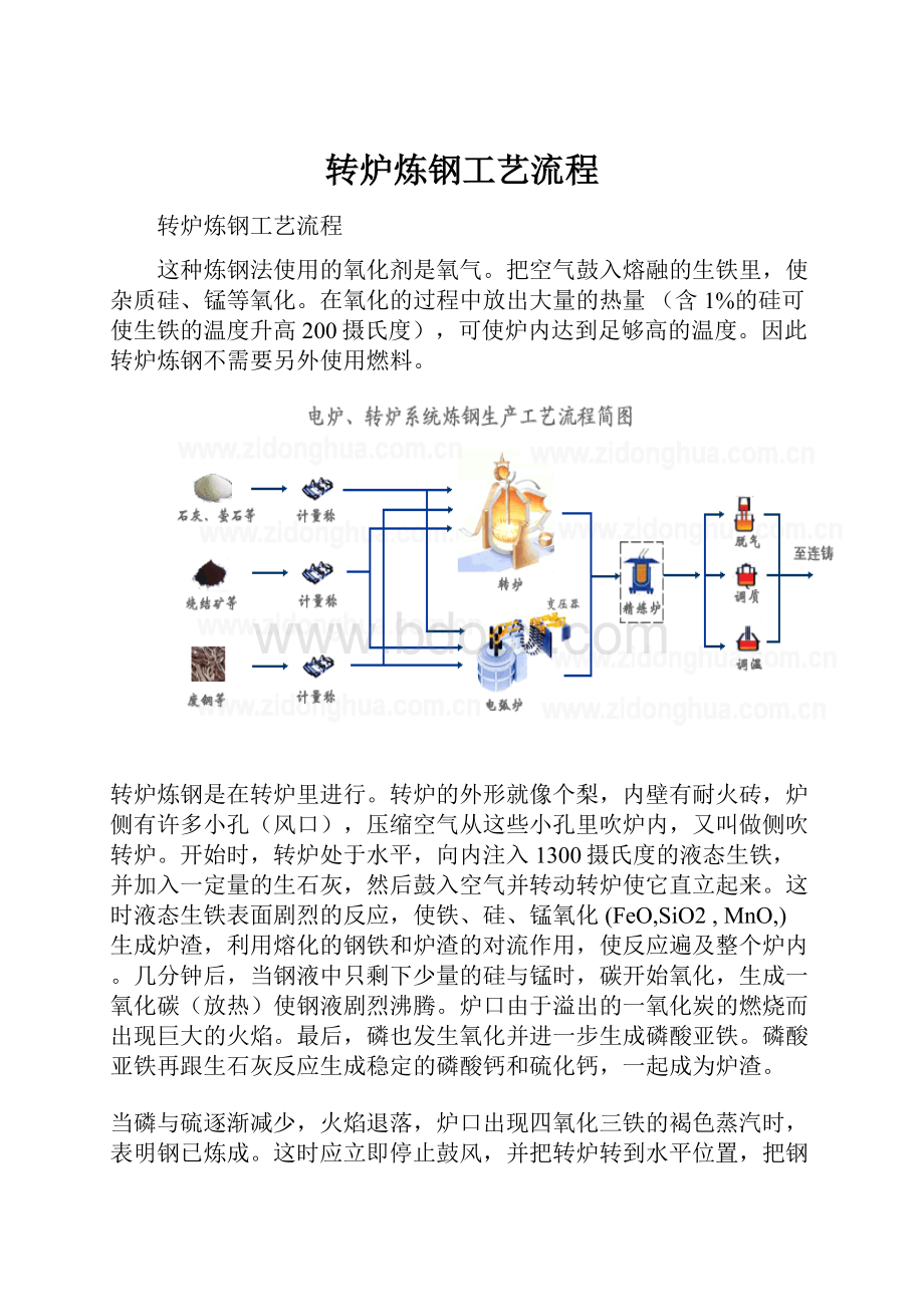 转炉炼钢工艺流程.docx