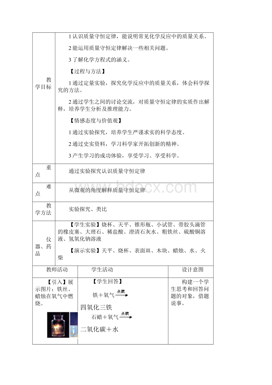 课题1质量守恒定律教学设计案例.docx_第3页