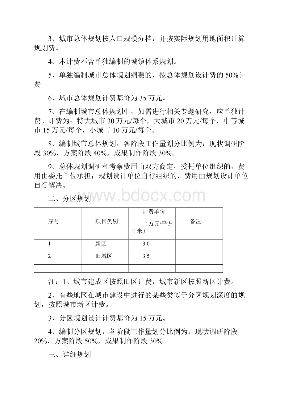 城市规划及景观设计收费标准国家.docx_第3页