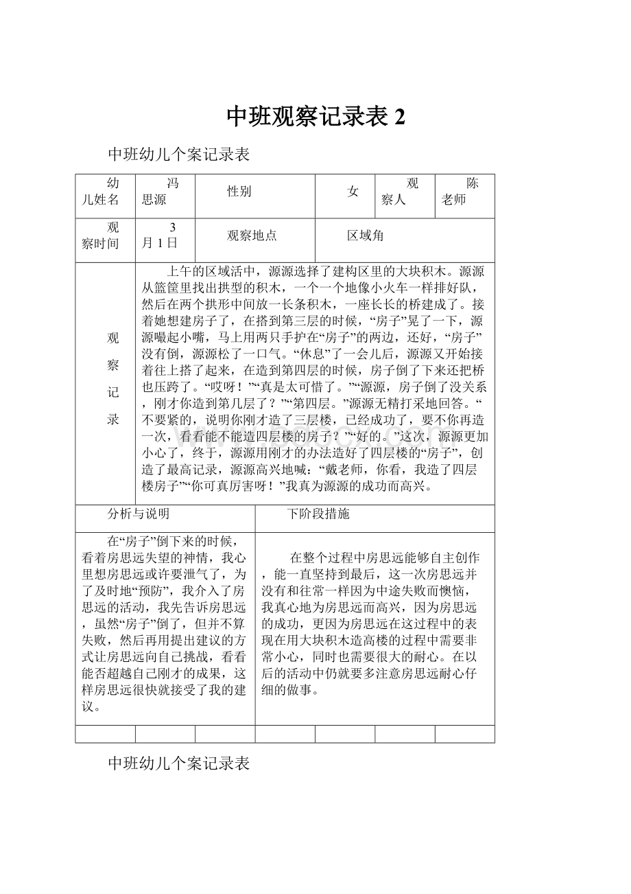 中班观察记录表 2.docx