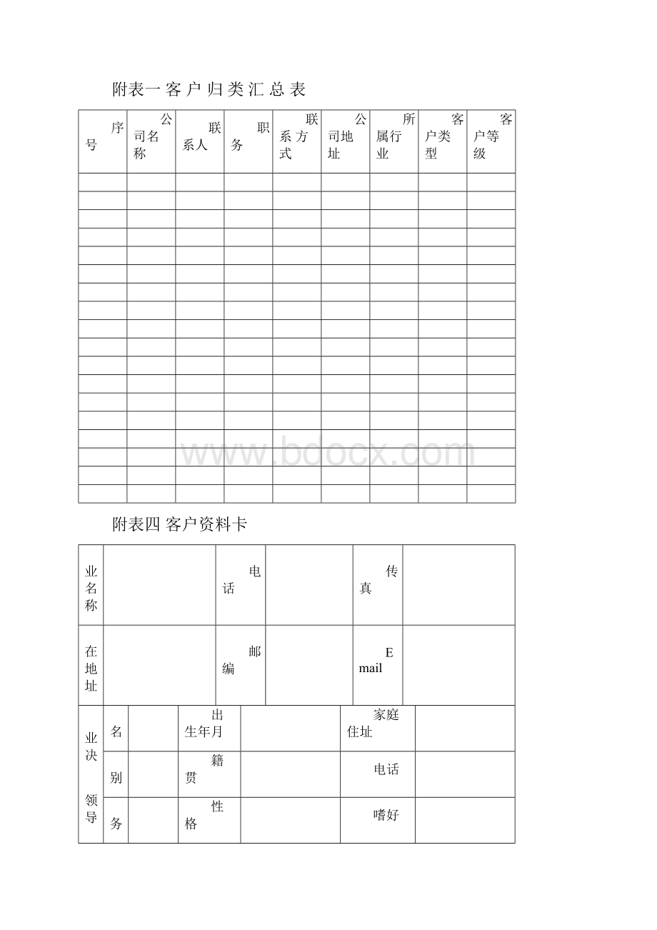 客户档案管理办法表格.docx_第2页