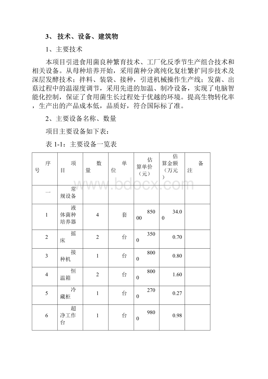 食用菌人工扩繁基地项目可行性研究报告.docx_第3页