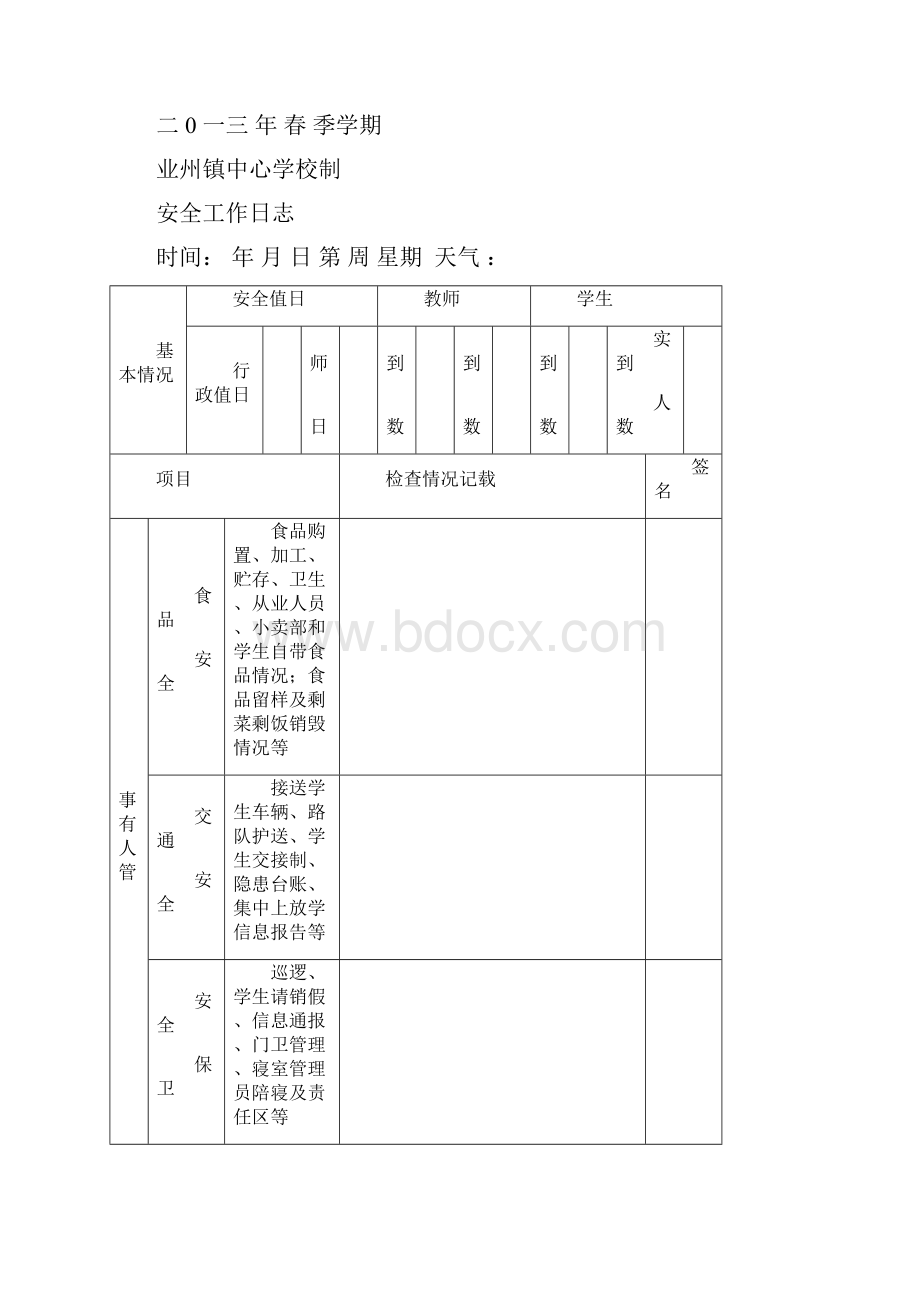 最新学校安全工作日志.docx_第2页