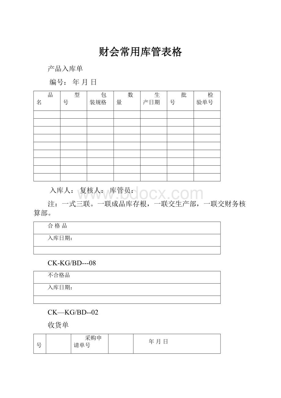 财会常用库管表格.docx