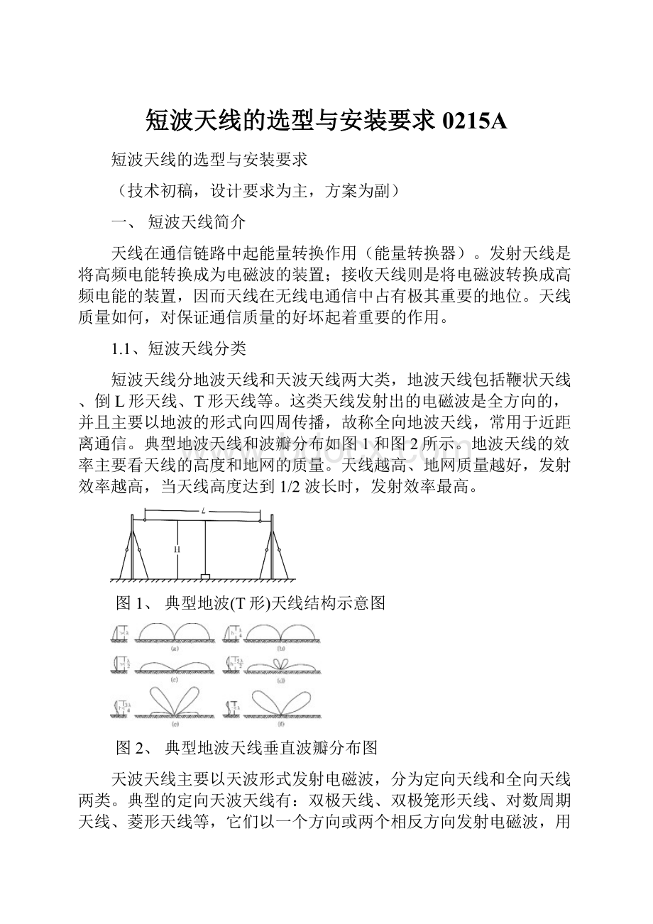 短波天线的选型与安装要求0215A.docx