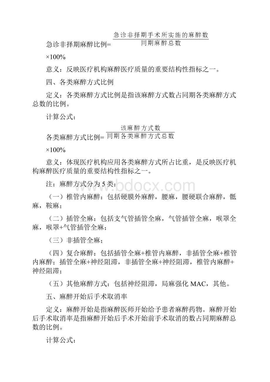 麻醉专业医疗质量控制指标版.docx_第2页