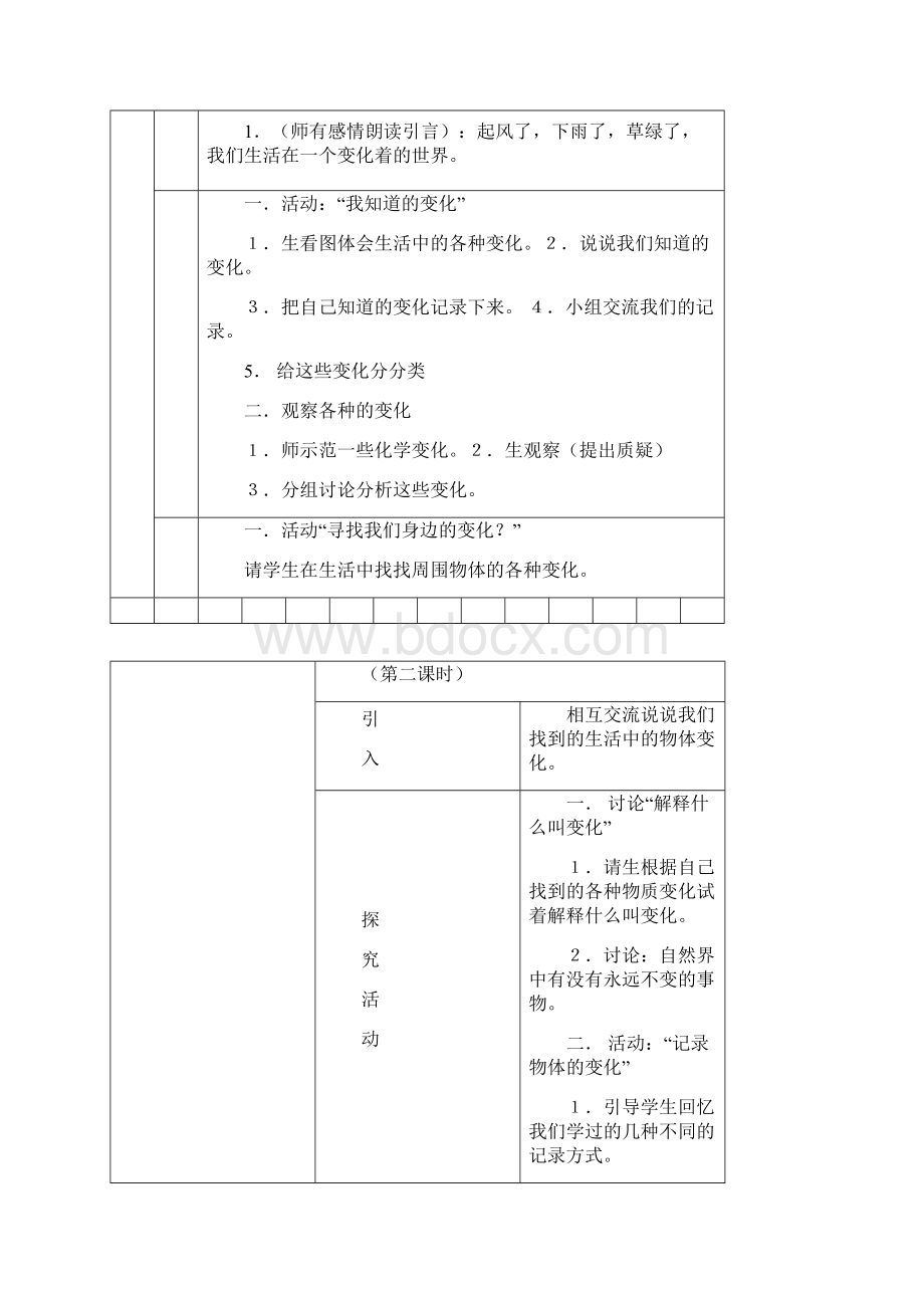 河北人民教育出版社小学四年级下册科学教案.docx_第2页