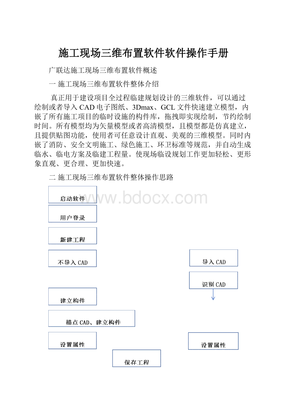 施工现场三维布置软件软件操作手册.docx