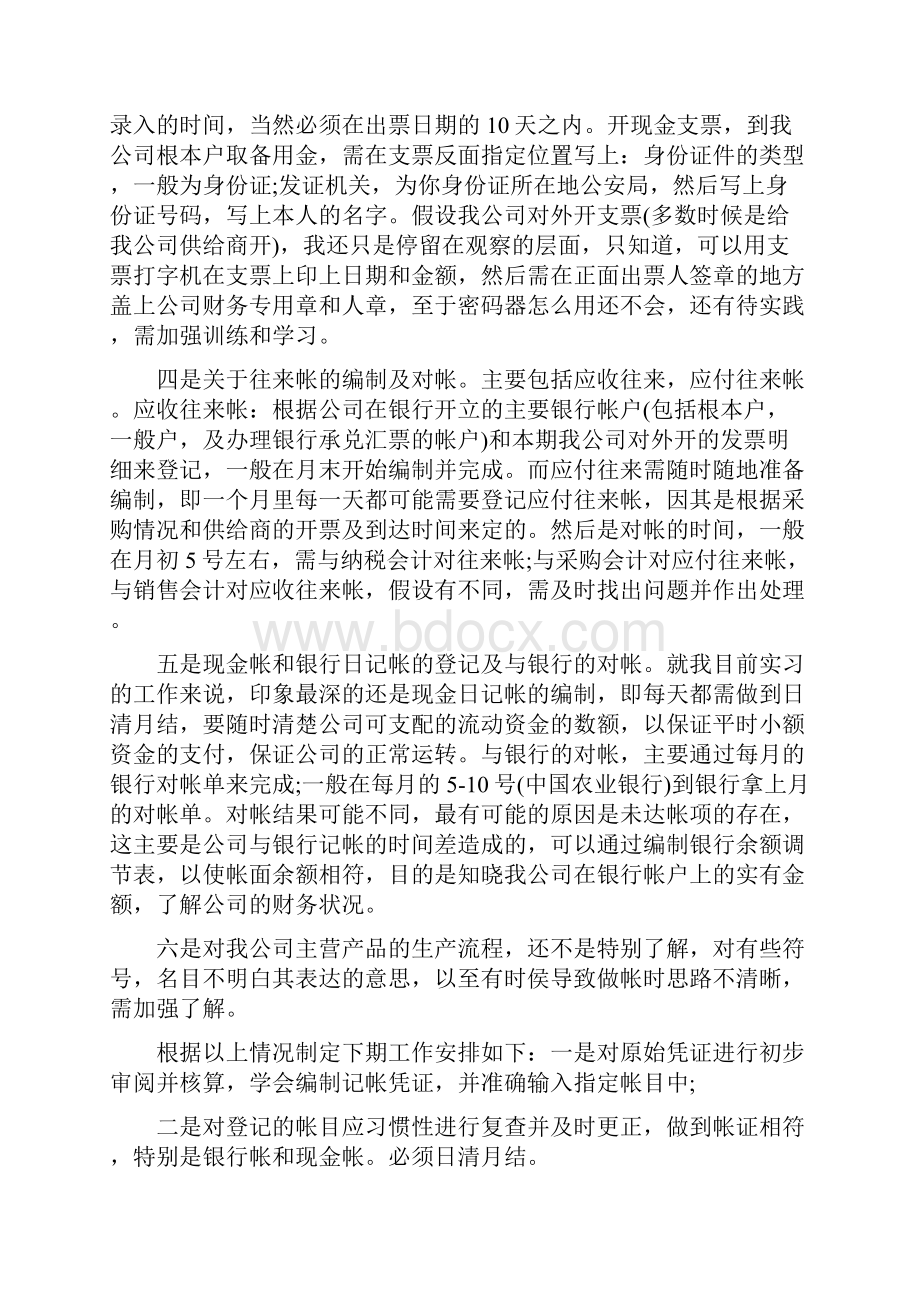 出纳实习工作总结报告.docx_第2页