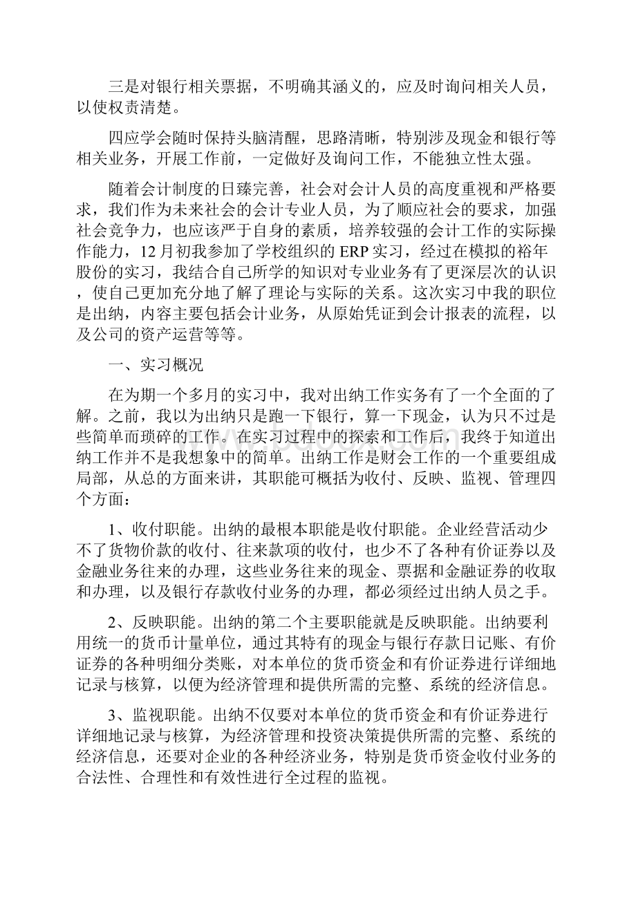 出纳实习工作总结报告.docx_第3页